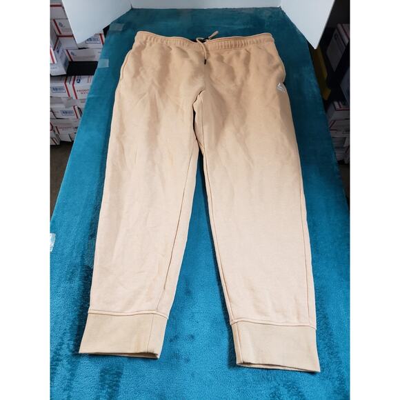 Reebok Sweat Pants Size 2XL XXL Mens Beige Drawstring Logo Running Gym Yoga - Picture 1 of 12